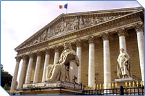 National Assemply Building in Paris, France