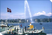 Geneva Lake in Switzerland